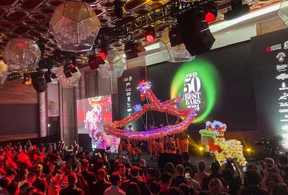 香港観光局の肝入りで盛り上がる会場