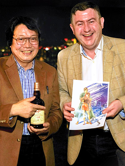 山岡氏とジョージ・グラント