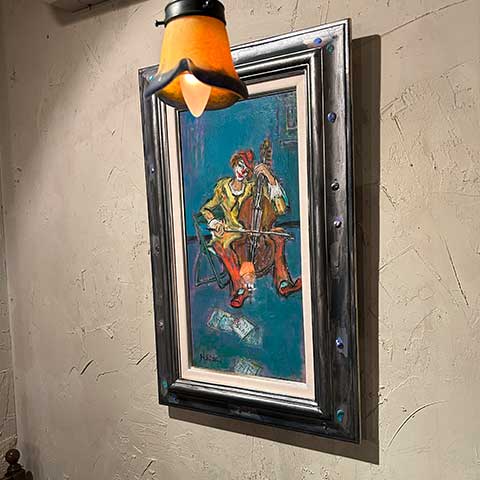 秩父のバー「café&bar Shu-Ha-Li」に飾られているラベルの原画