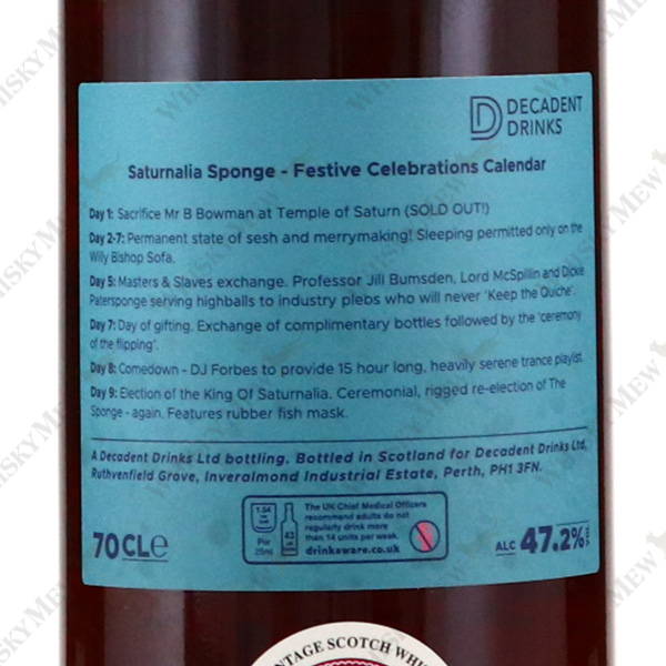 Whisky Sponge / Saturnalia Blended Malt